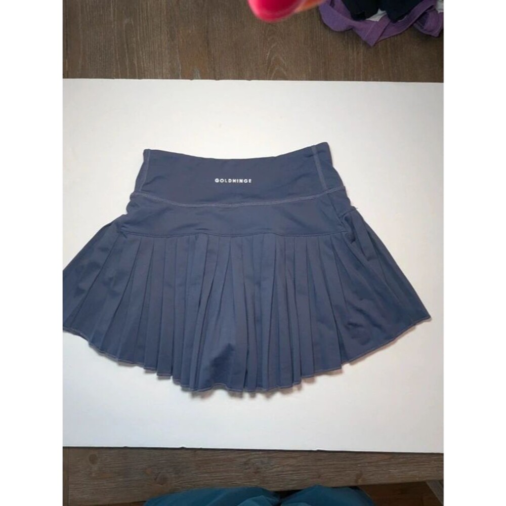 Gold Hinge Tennis Tween Teen Skirt XS